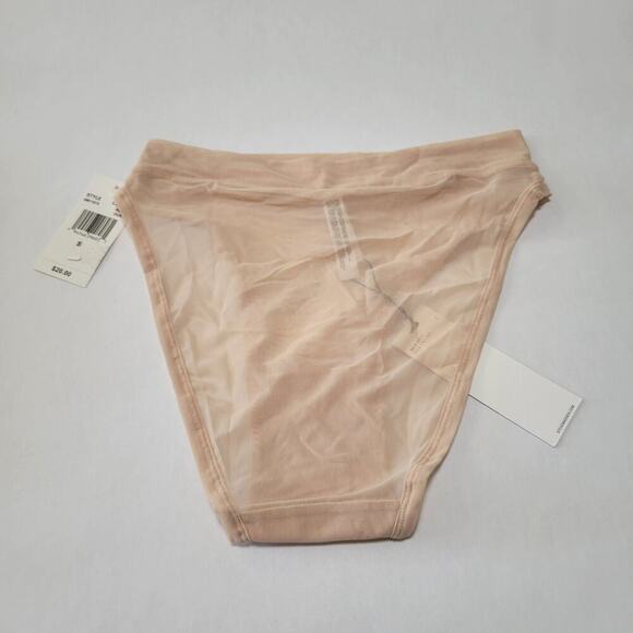 Steve Madden Women's Mesh High-Leg Bikini Underwear SM11875 Rose Dust NWT Small - Picture 5 of 6